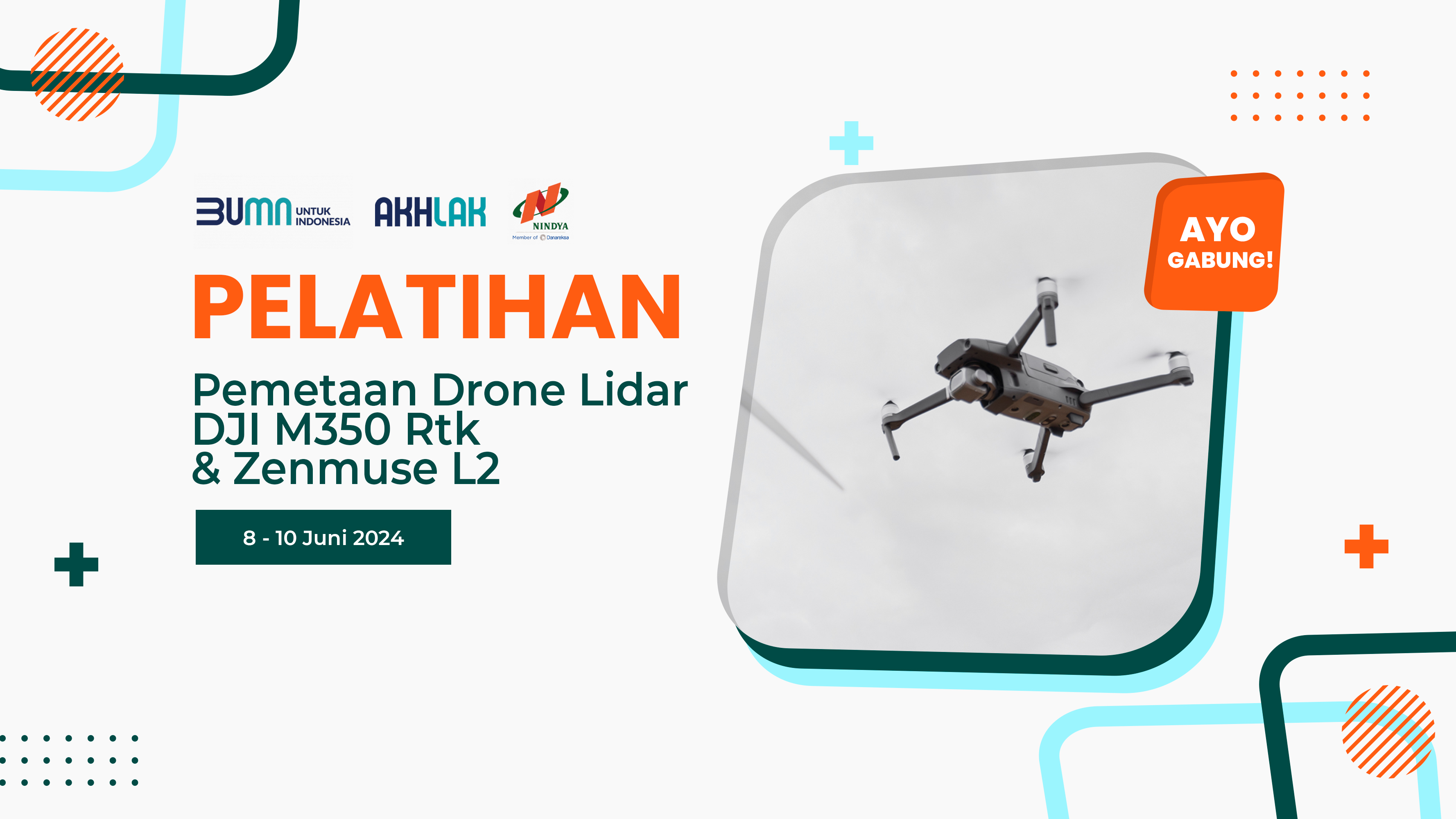 Pelatihan Pemetaan Drone Lidar Menggunakan Dji M350 Rtk Dan Zenmuse L2